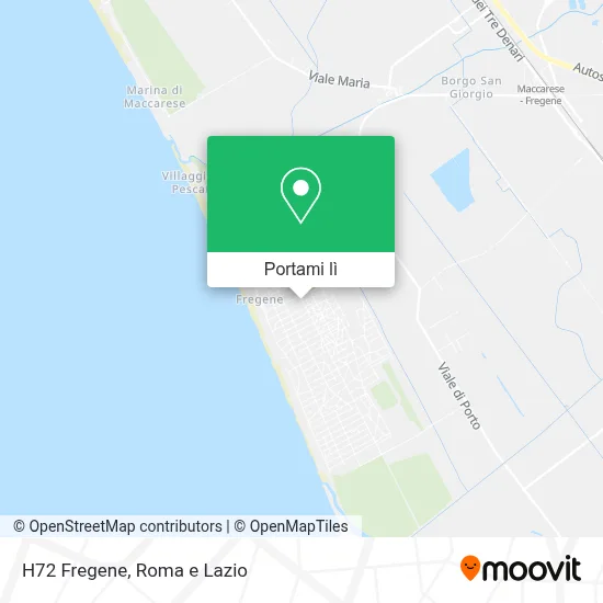 Mappa H72 Fregene