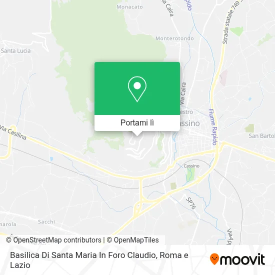 Mappa Basilica Di Santa Maria In Foro Claudio
