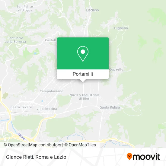 Mappa Glance Rieti