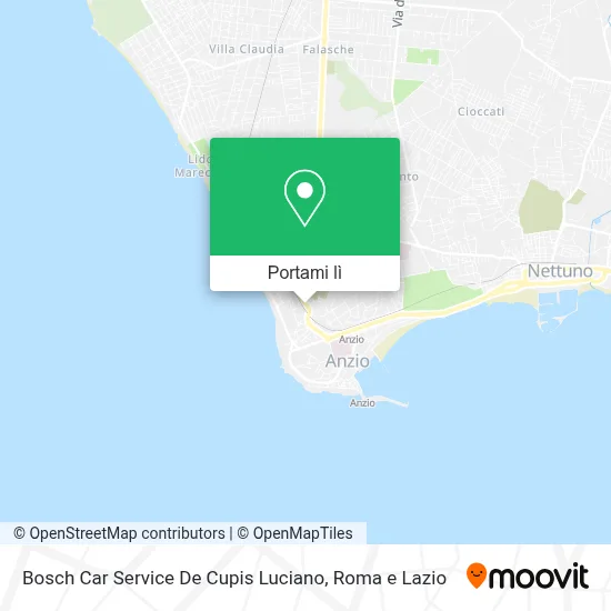 Mappa Bosch Car Service De Cupis Luciano
