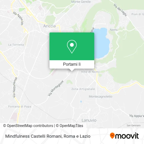 Mappa Mindfulness Castelli Romani