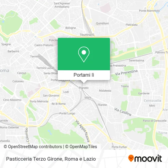 Mappa Pasticceria Terzo Girone