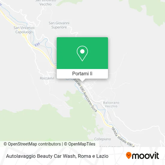 Mappa Autolavaggio Beauty Car Wash