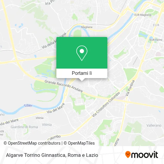 Mappa Algarve Torrino Ginnastica