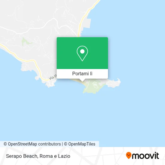 Mappa Serapo Beach