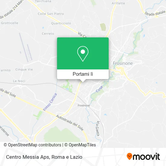 Mappa Centro Messia Aps