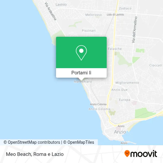 Mappa Meo Beach