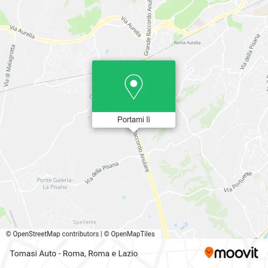 Mappa Tomasi Auto - Roma