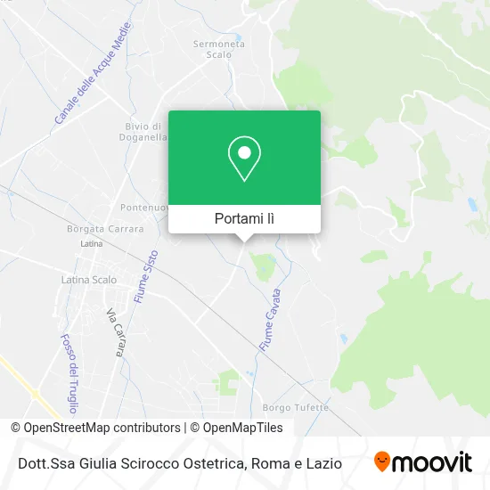 Mappa Dott.Ssa Giulia Scirocco Ostetrica