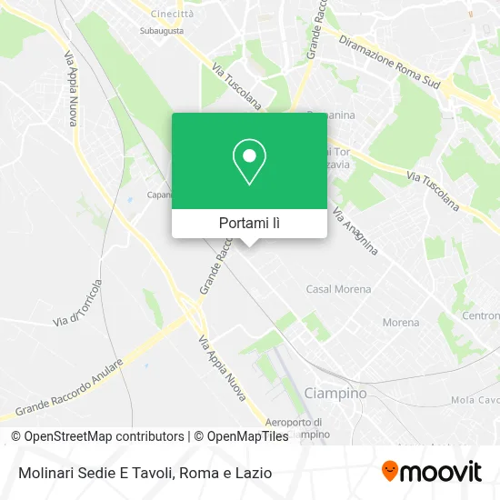 Mappa Molinari Sedie E Tavoli