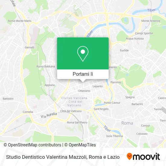Mappa Studio Dentistico Valentina Mazzoli