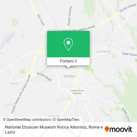 Mappa National Etruscan Museum Rocca Albornoz