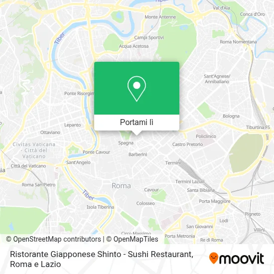 Mappa Ristorante Giapponese Shinto - Sushi Restaurant
