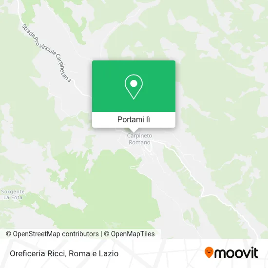 Mappa Oreficeria Ricci