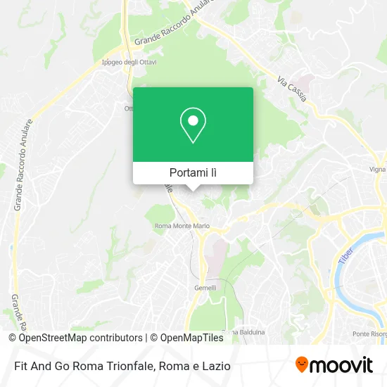 Mappa Fit And Go Roma Trionfale