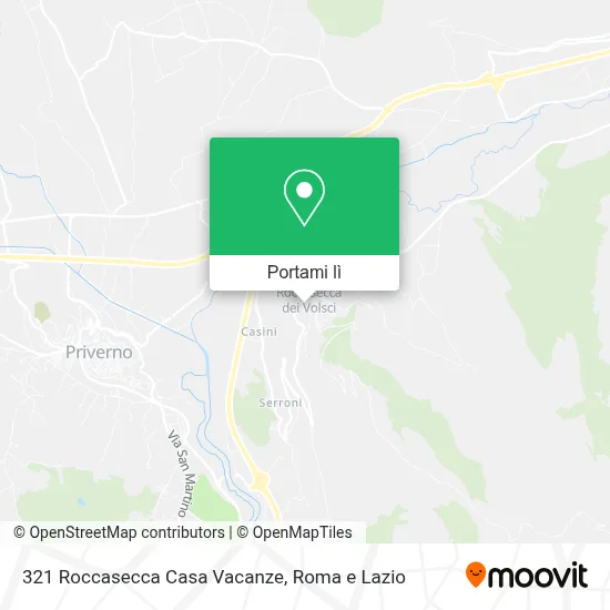 Mappa 321 Roccasecca Casa Vacanze