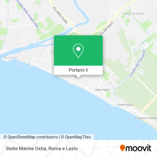 Mappa Stelle Marine Ostia