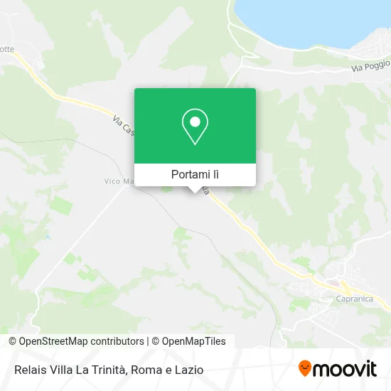 Mappa Relais Villa La Trinità