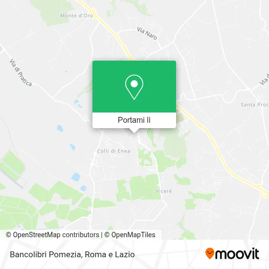 Mappa Bancolibri Pomezia