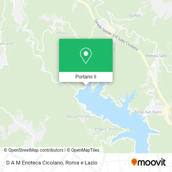 Mappa D A M    Enoteca Cicolano