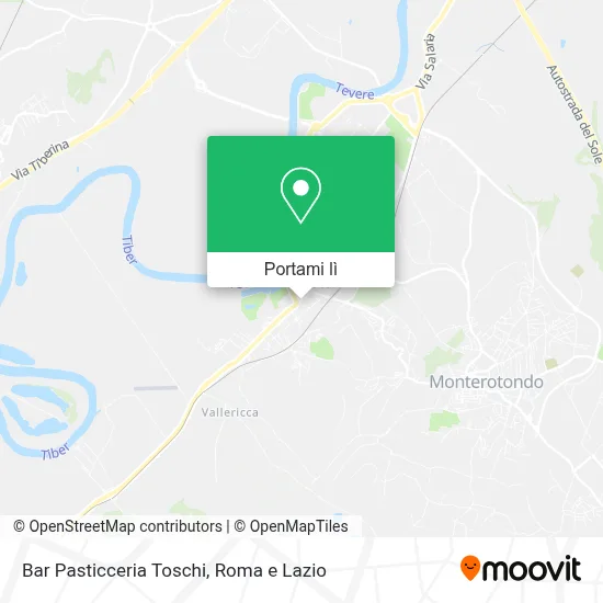 Mappa Bar Pasticceria Toschi
