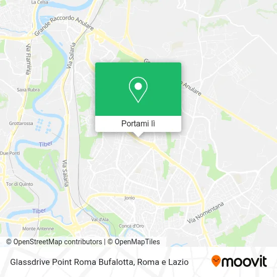 Mappa Glassdrive Point Roma Bufalotta