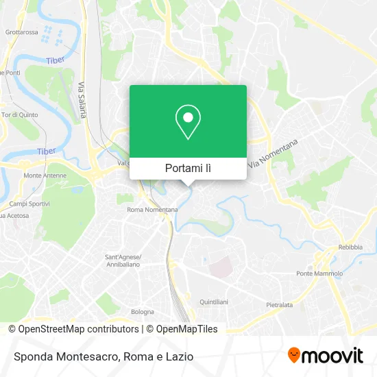 Mappa Sponda Montesacro