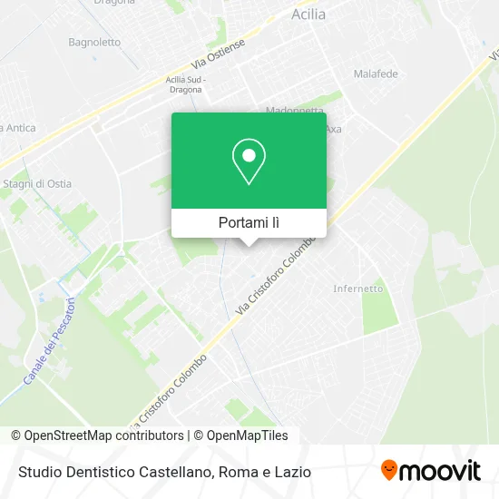 Mappa Studio Dentistico Castellano
