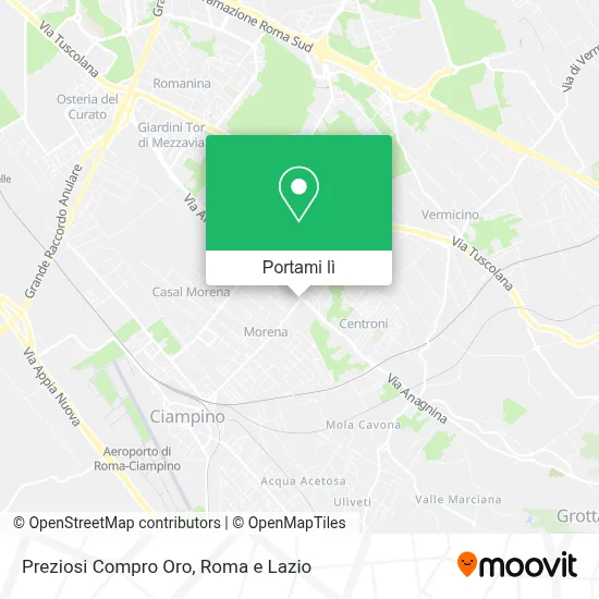Mappa Preziosi Compro Oro