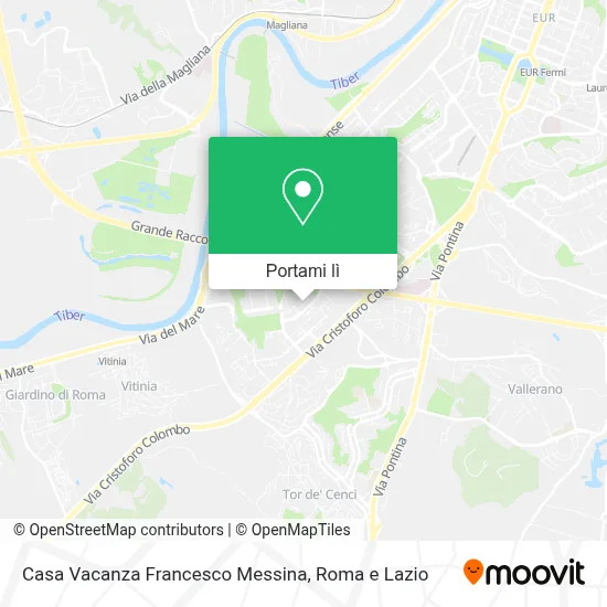 Mappa Casa Vacanza Francesco Messina