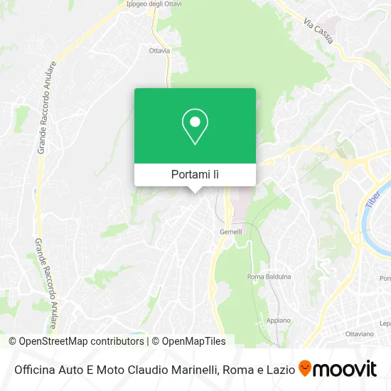 Mappa Officina Auto E Moto Claudio Marinelli