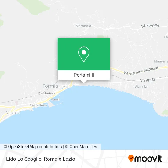 Mappa Lido Lo Scoglio