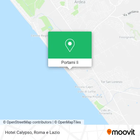 Mappa Hotel Calypso