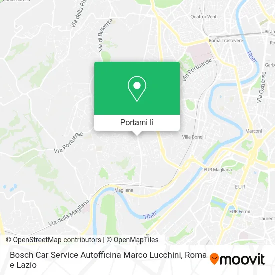 Mappa Bosch Car Service Autofficina Marco Lucchini