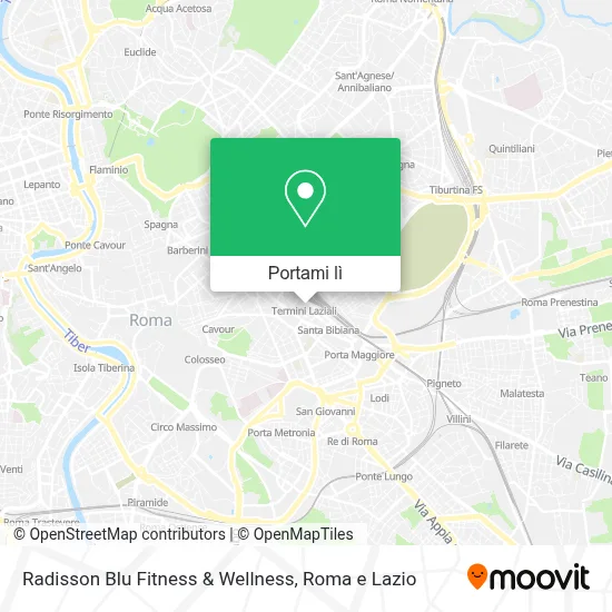 Mappa Radisson Blu Fitness & Wellness