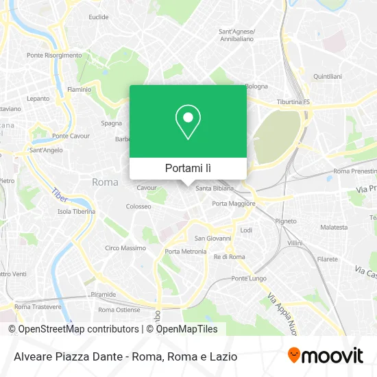 Mappa Alveare Piazza Dante - Roma