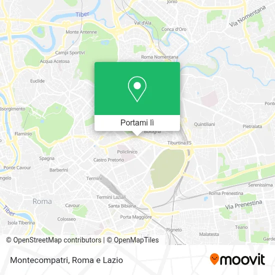 Mappa Montecompatri
