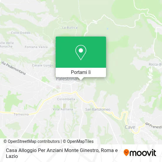 Mappa Casa Alloggio Per Anziani Monte Ginestro