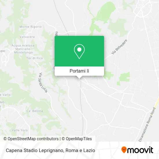Mappa Capena Stadio Leprignano