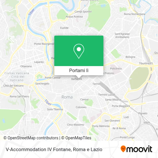 Mappa V-Accommodation IV Fontane