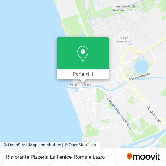 Mappa Ristorante Pizzeria La Fenice