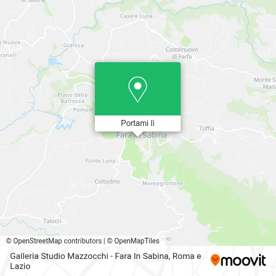 Mappa Galleria Studio Mazzocchi - Fara In Sabina