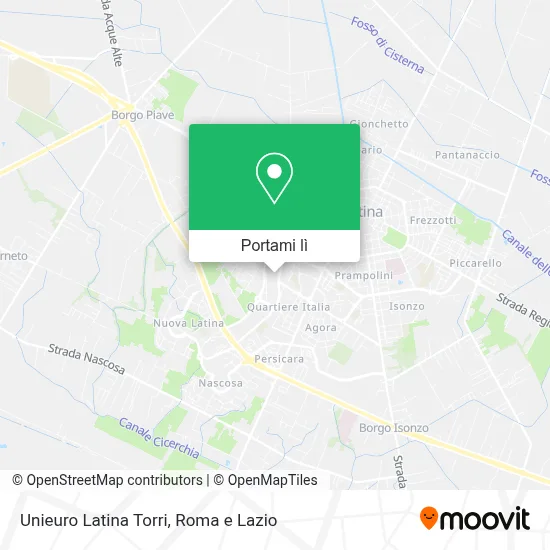 Mappa Unieuro Latina Torri