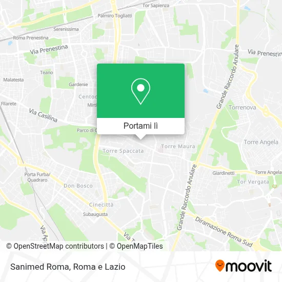 Mappa Sanimed Roma