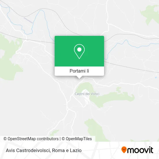 Mappa Avis Castrodeivolsci