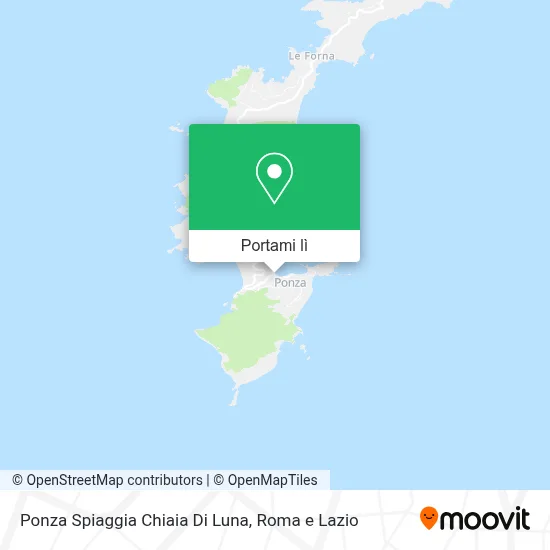 Mappa Ponza Spiaggia Chiaia Di Luna
