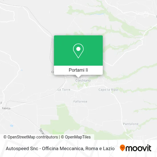 Mappa Autospeed Snc - Officina Meccanica