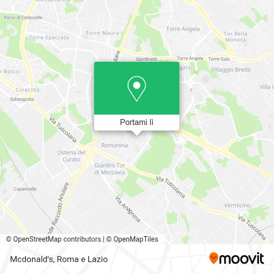 Mappa Mcdonald's