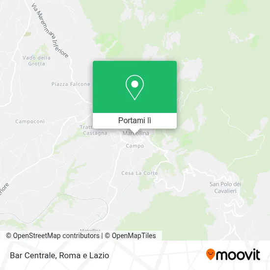 Mappa Bar Centrale