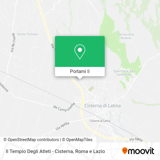 Mappa Il Tempio Degli Atleti - Cisterna